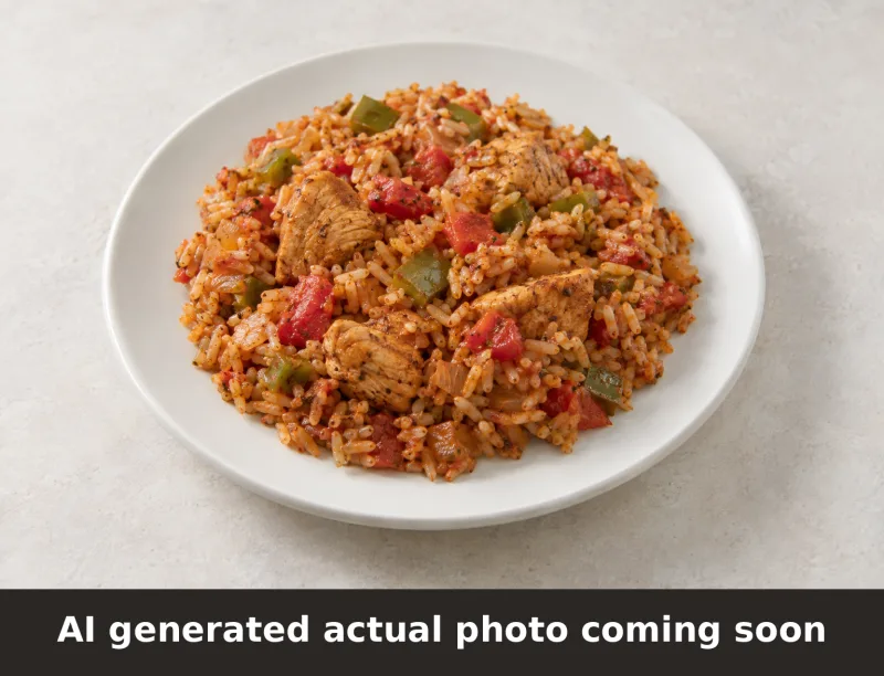 Cajun Chicken Jambalaya. AI-generated placeholder image, not a photo of the actual dish.